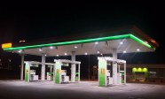 gas station by night