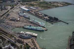 View over Port of Ystad