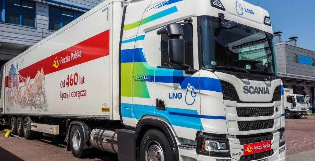 Poczta Polska testuje ciężarówkę Scania na LNG CargoNews.PL